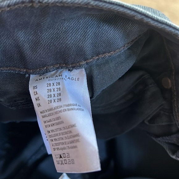 American Eagle Next Level Flex gray jeans  28/28 Skinny - Picture 7 of 7